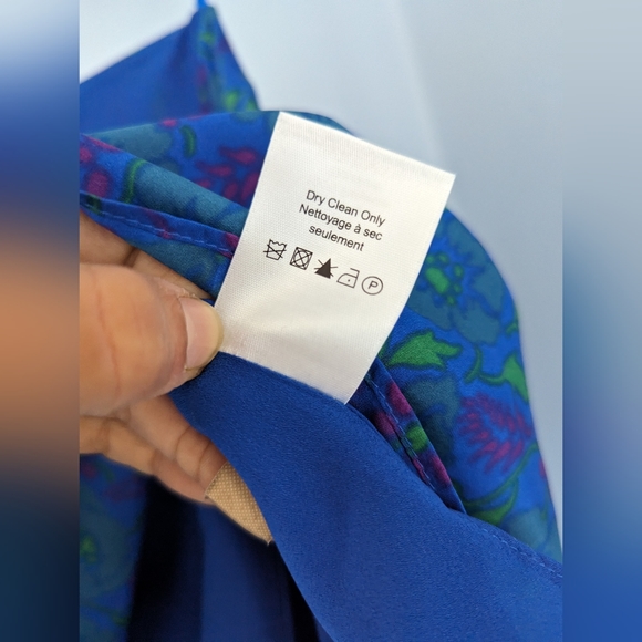 Veronica Beard Lyric One-Shoulder Top Cobalt Multi size 6 - Picture 10 of 10